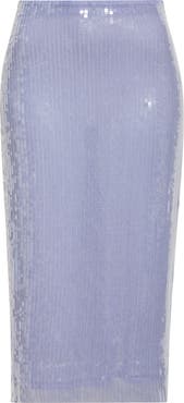 MONSE Sheer Sequin Pencil Skirt