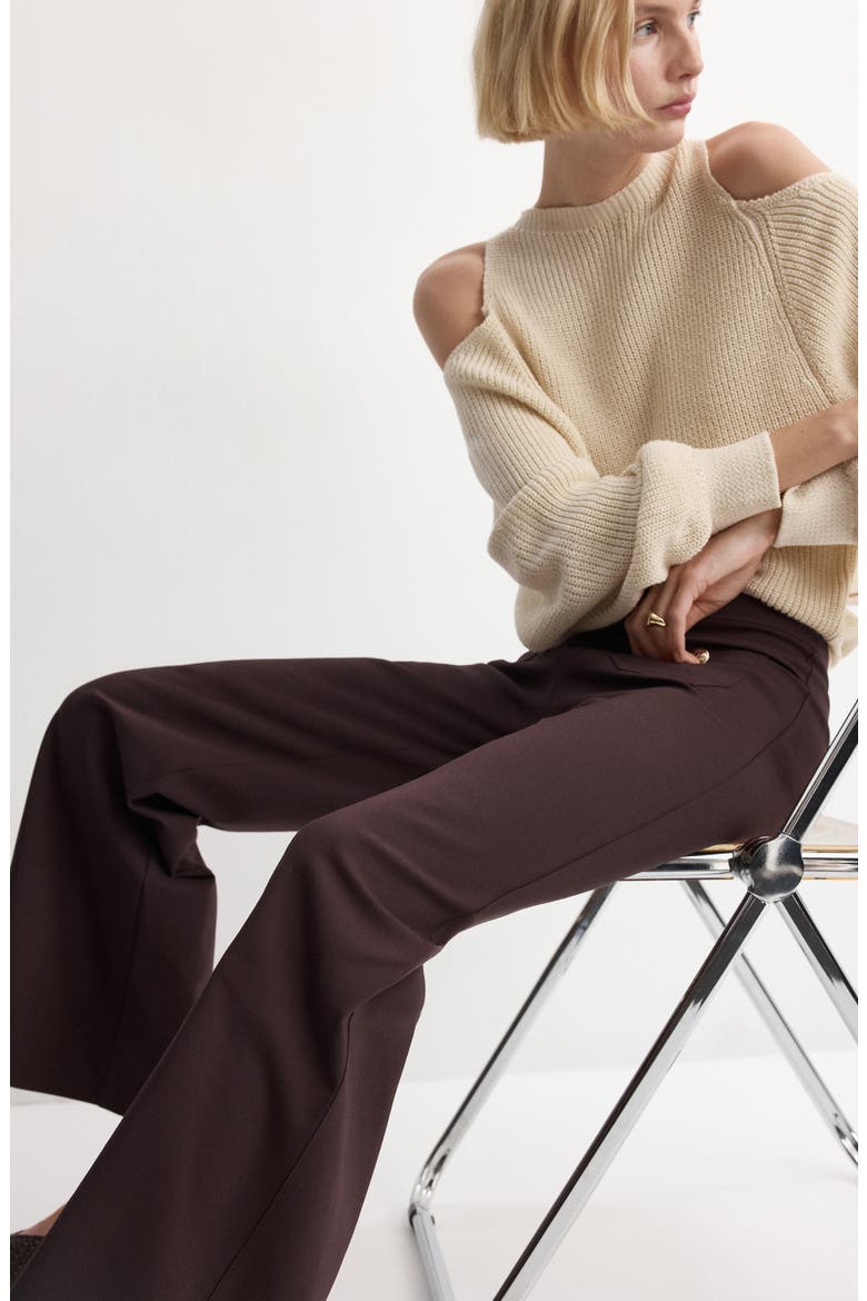 Flare Leg Pants, Alternate, color, WINE