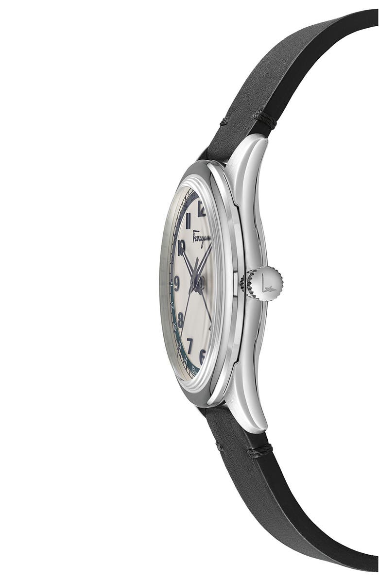 FERRAGAMO Timeless Leather Watch Strap, 40mm, Alternate, color,