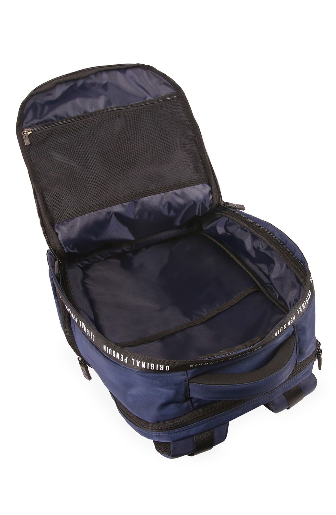 Original Penguin Soft Nylon Backpack, Alternate, color, Navy