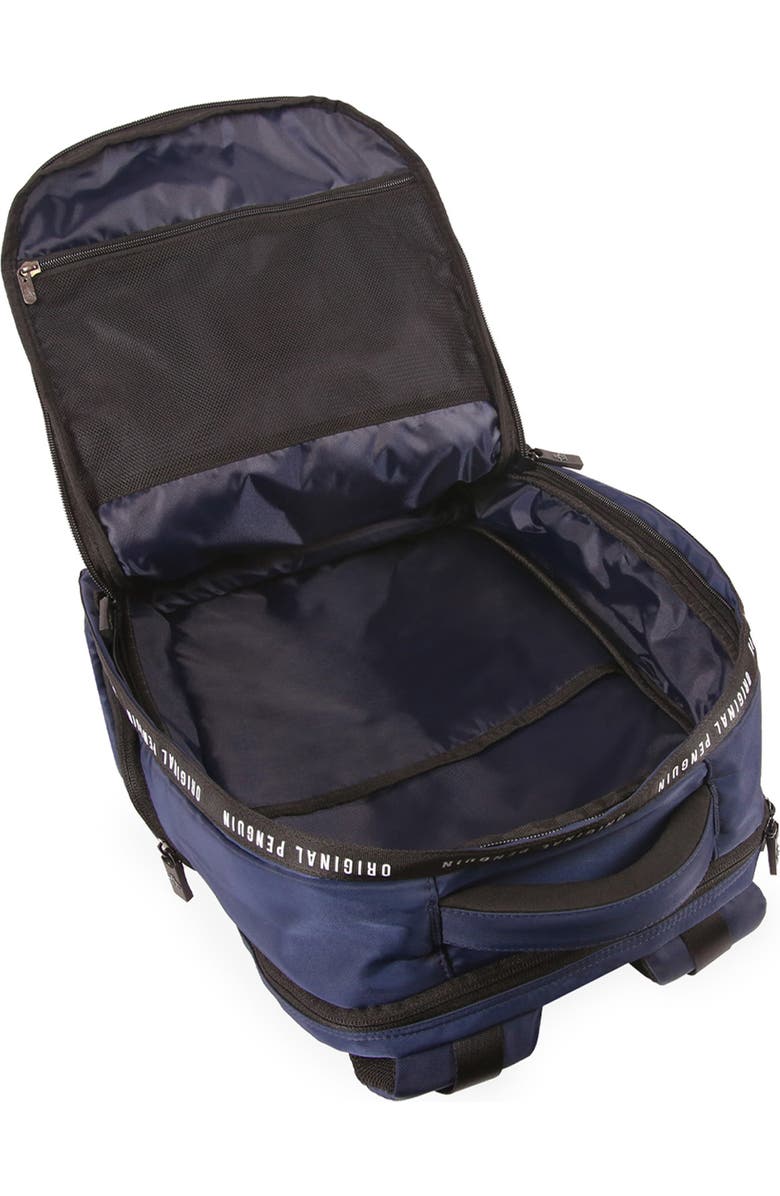 Original Penguin Soft Nylon Backpack, Alternate, color, Navy