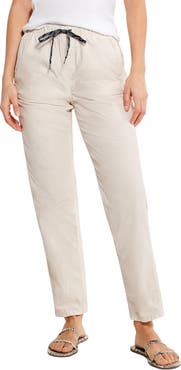 NIC+ZOE Relaxed Cotton Poplin Drawstring Pants