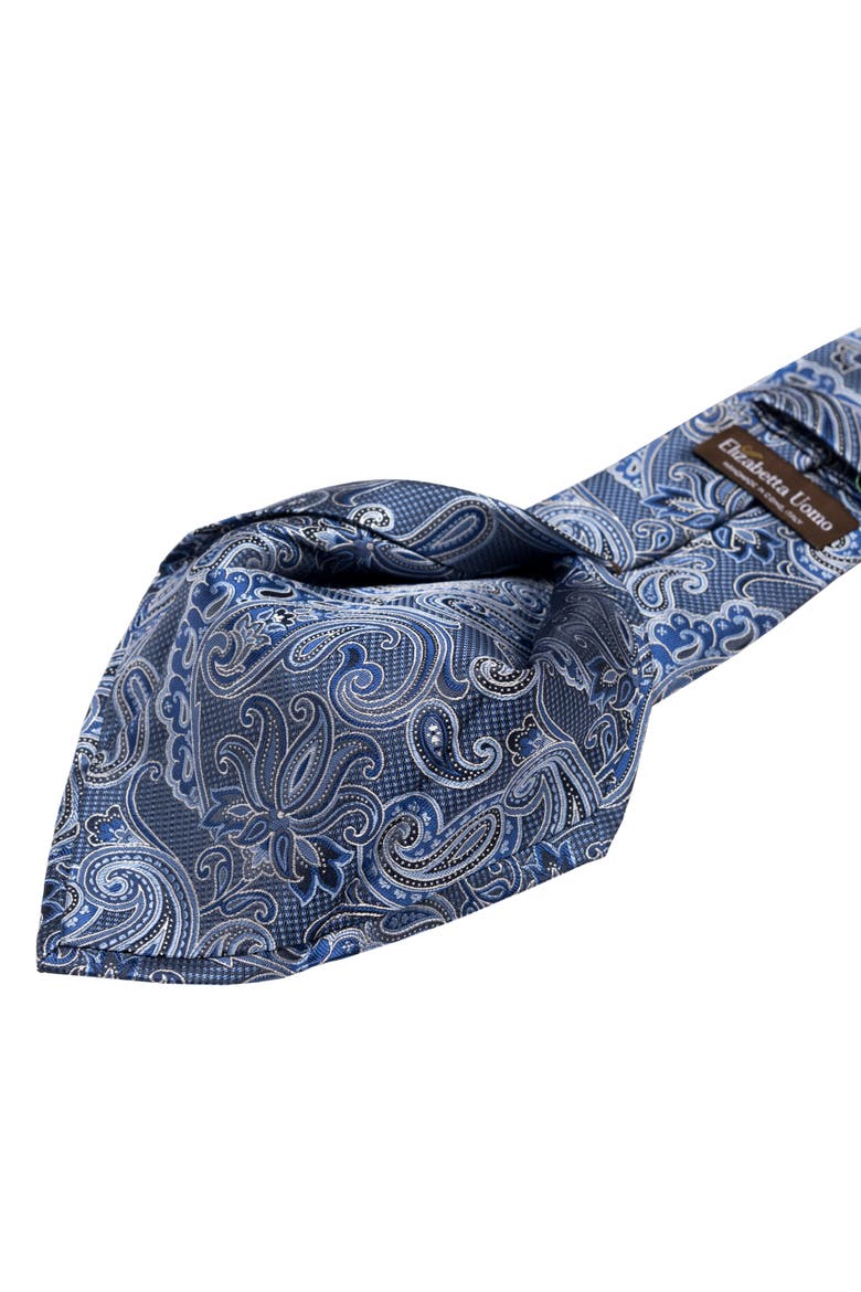 Pavia - Silk Jacquard Tie for Men, Alternate, color, Blue