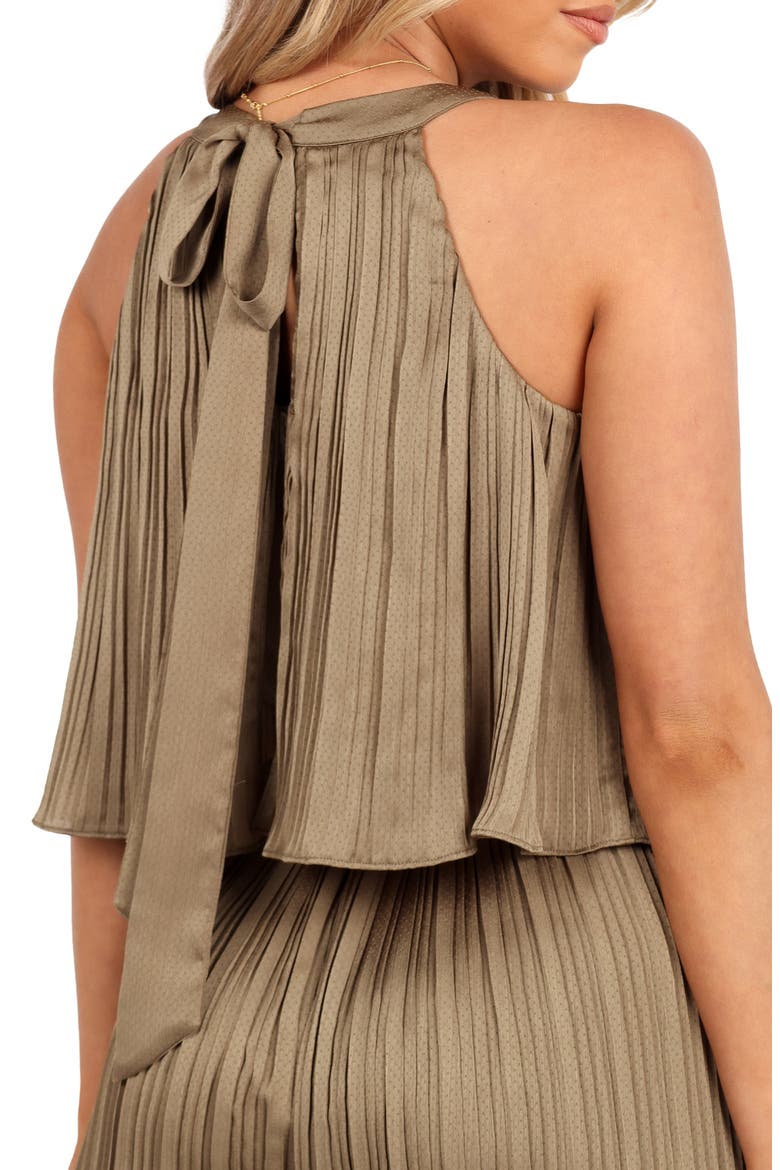 Alina Plissé Jumpsuit, Alternate, color, OLIVE