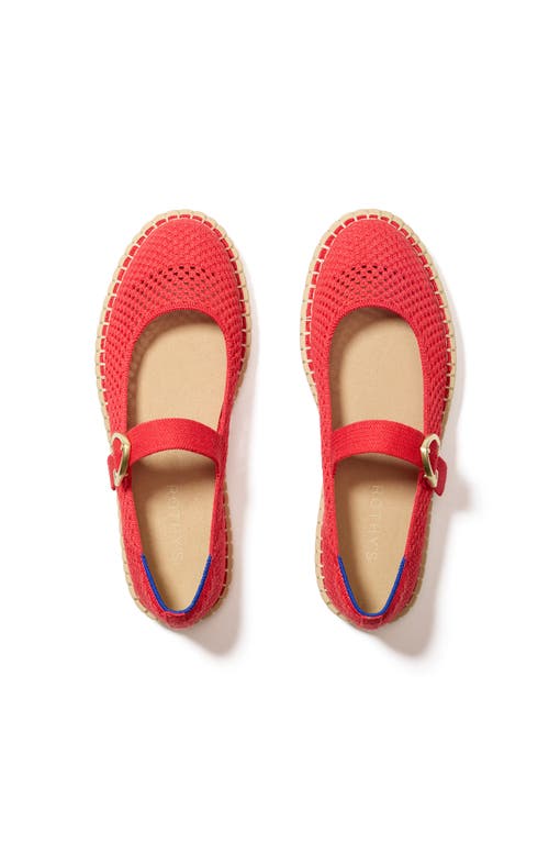 Rothys Rothy's The Espadrille Mary Jane In Red Hot