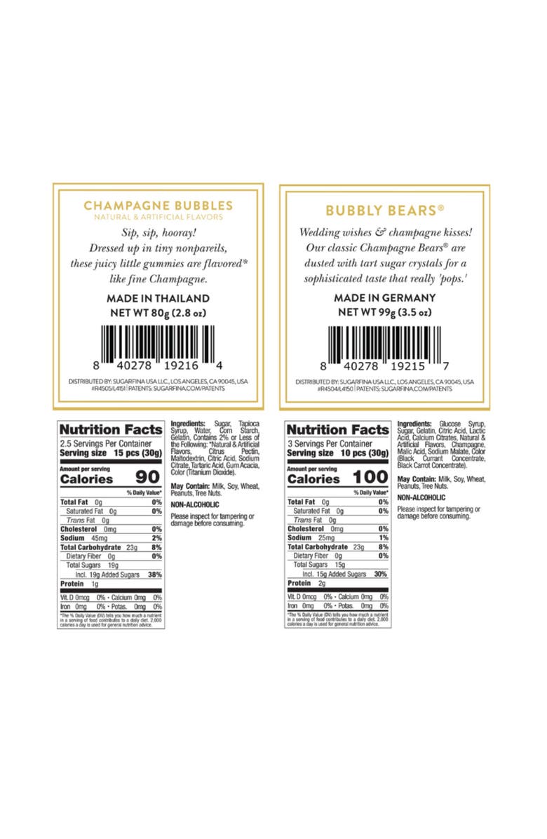 sugarfina Pop the Champagne Candy Bento Box, Alternate, color,