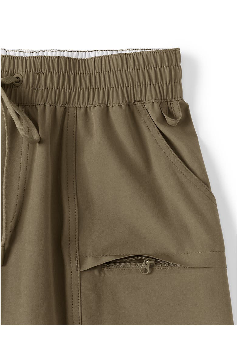 Lands' End 9 Inch Packable Cargo Swim Shorts, Alternate, color, Rich Khaki