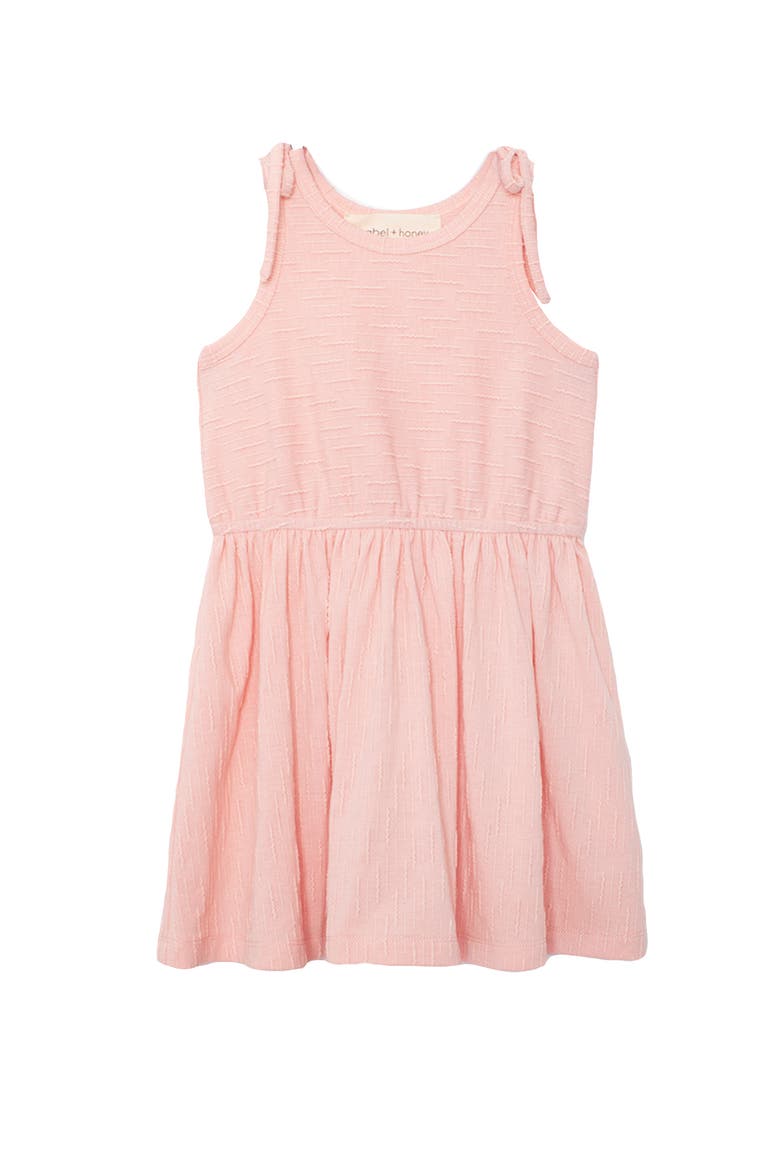 Pinky Linky Sleeveless with Knot Detail Dress, Alternate, color, Pink