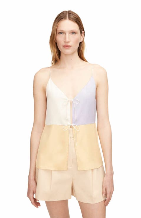 Color-Blocked Twill Camisole