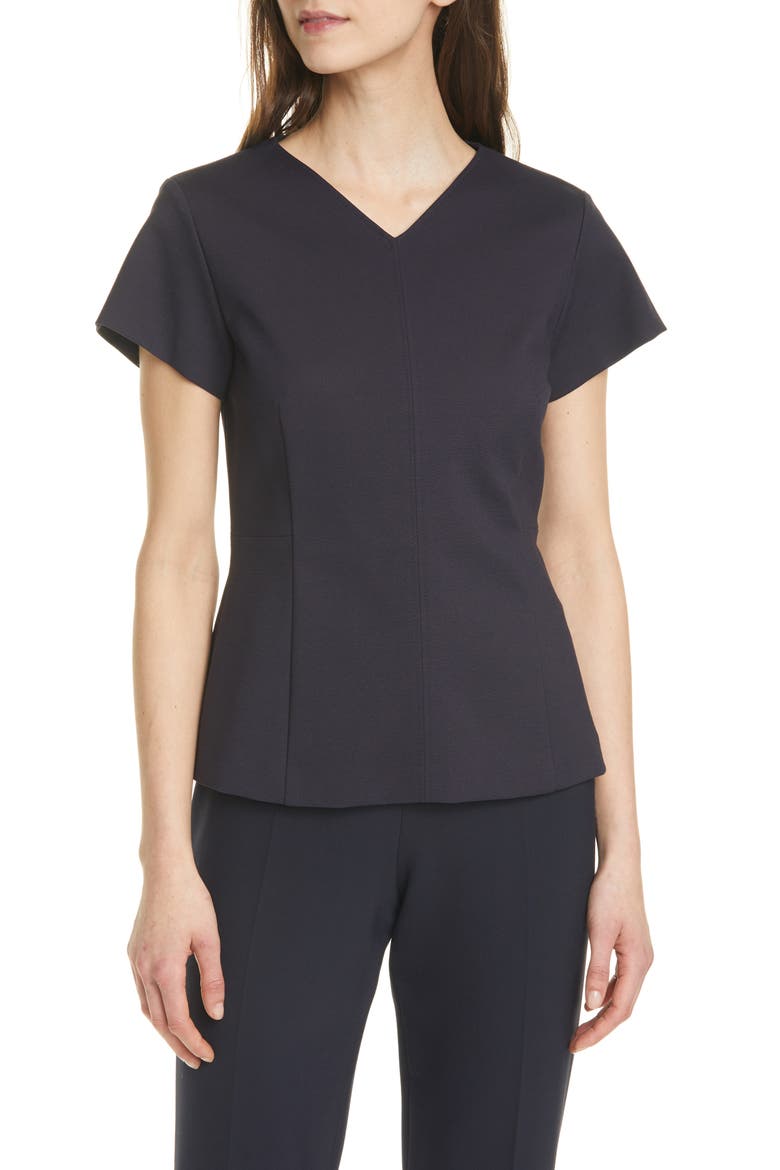 Ivalyna V-Neck Top, Main, color, MIDNIGHT