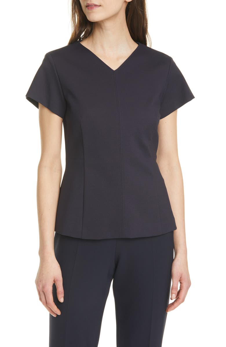 BOSS Ivalyna V-Neck Top, Main, color, 