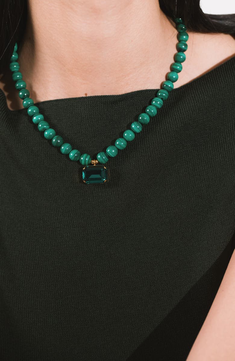 Jennifer Behr Sidonie Necklace, Alternate, color, Malachite