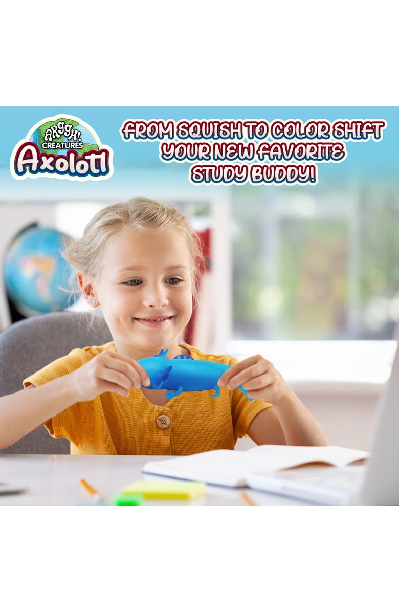 Power Your Fun Squishy Axolotl Stress Toy Version 2, Alternate, color, Blue