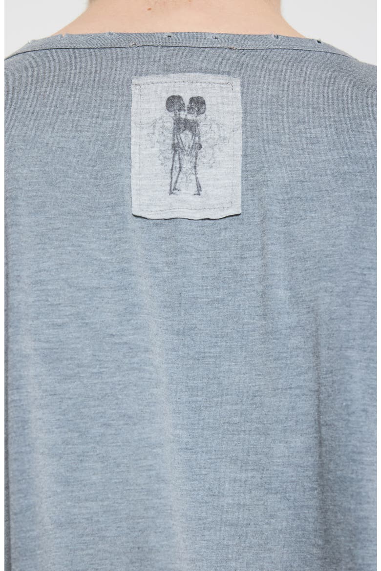 Flesh May Rot Graphic T-Shirt, Alternate, color, GREY