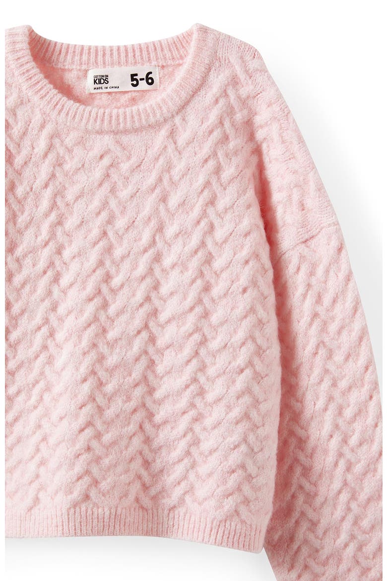 Kid's Cosi Knit Pullover, Alternate, color, Tea Party Pink