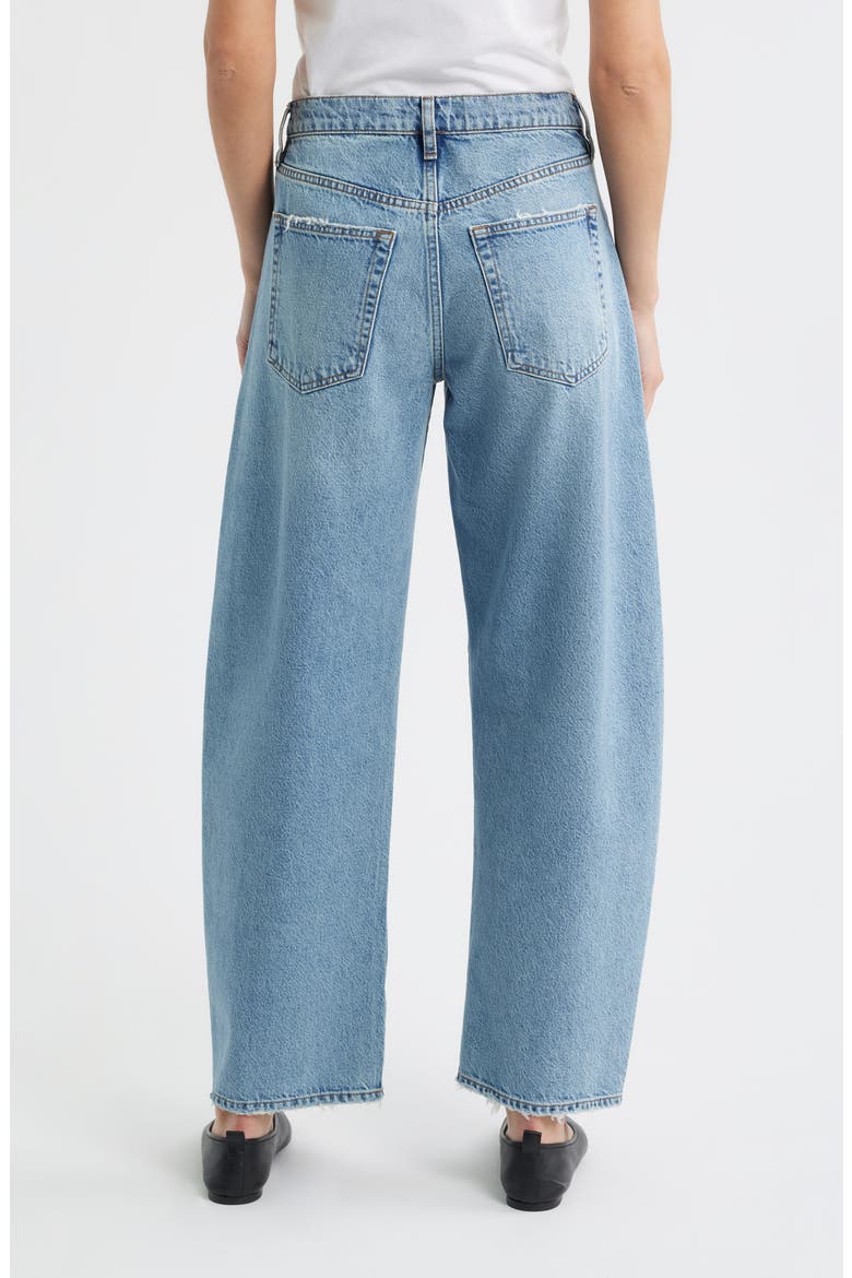 Low Slung Barrel Leg Jeans, Alternate, color, DOLLHOUSE
