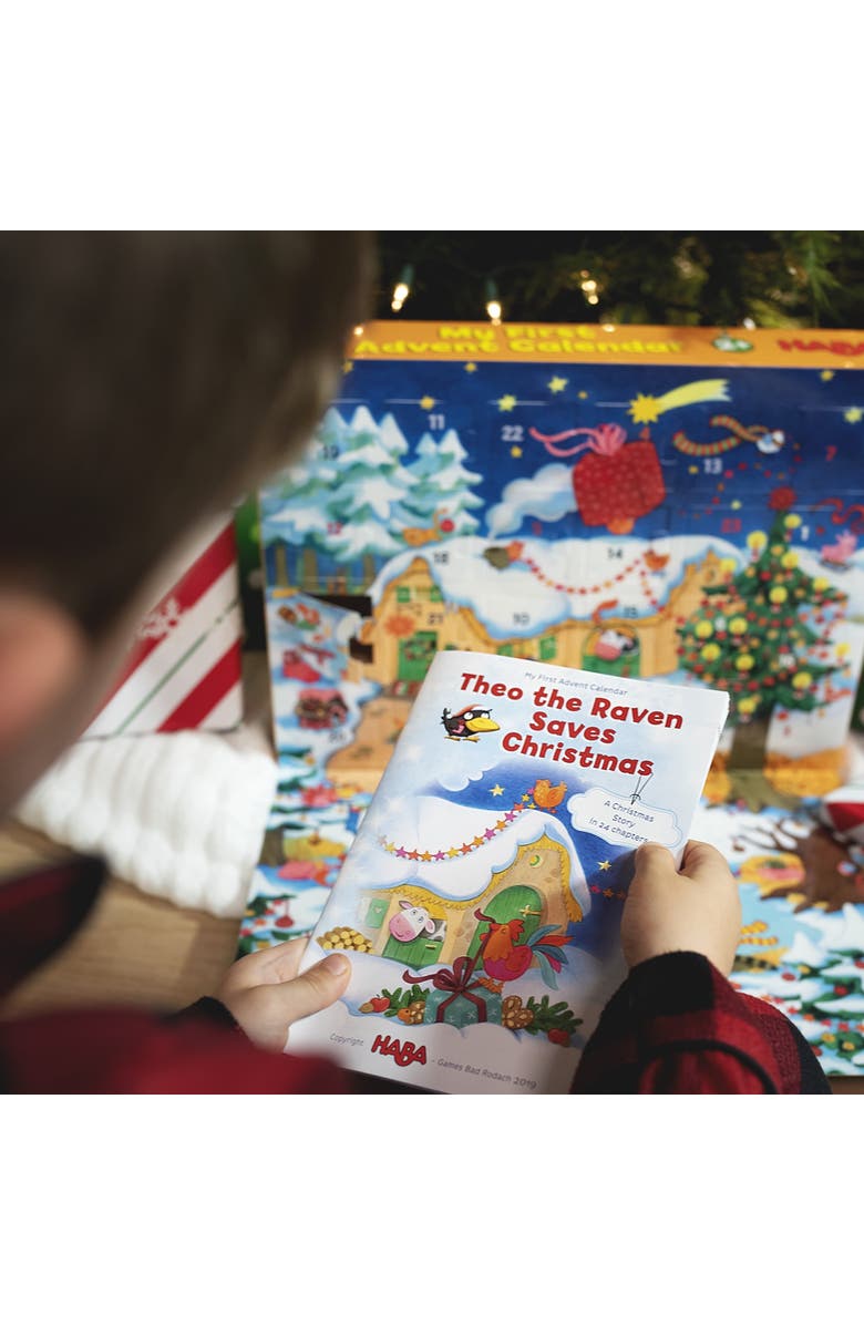 HABA My Very First Advent Calendar Farmyard Themed Wooden Animals, Reusable Advent Calendar & 2025 Advent Calendar Toddler Activities, Alternate, color, Yellow Multi