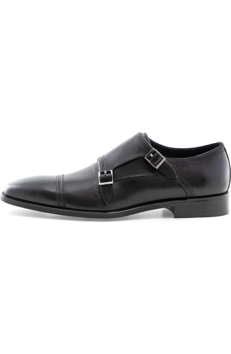 J75 BY JUMP McCain Monk Strap Leather Dress Shoe, Main, color,