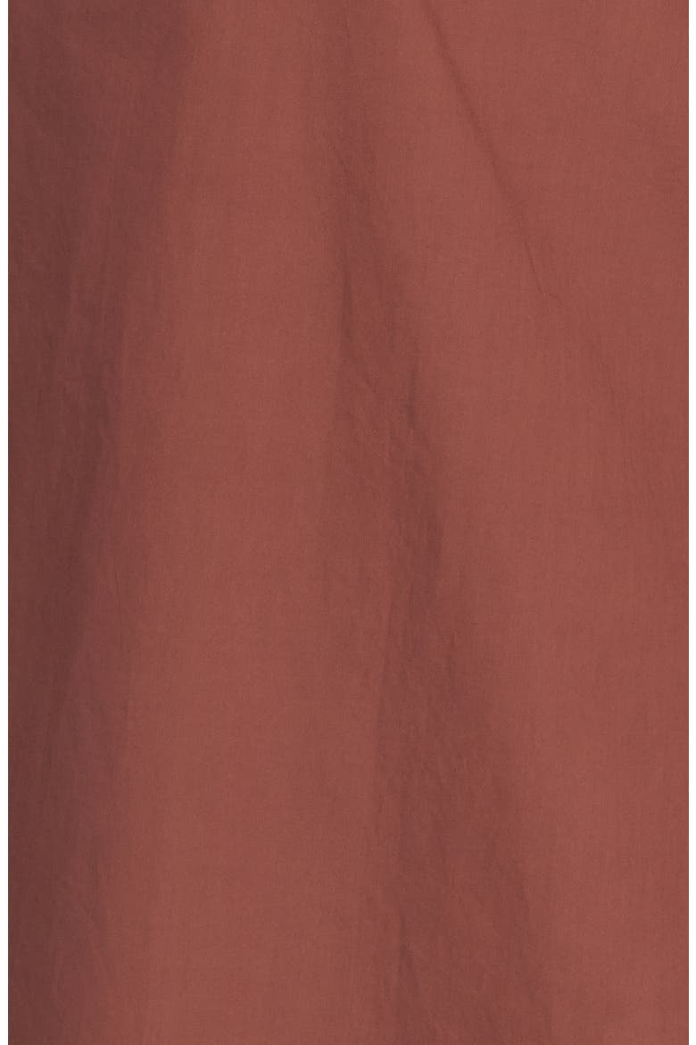 Solid Flutter Sleeve Midi Dress, Alternate, color, COGNAC