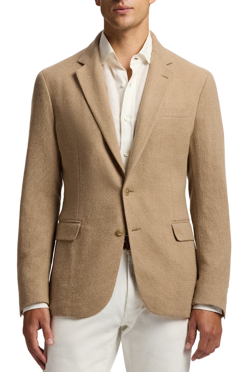 Ralph Lauren Purple Label Hadley Hand Tailored Cashmere Sport Coat, Main, color, Taupe Multi