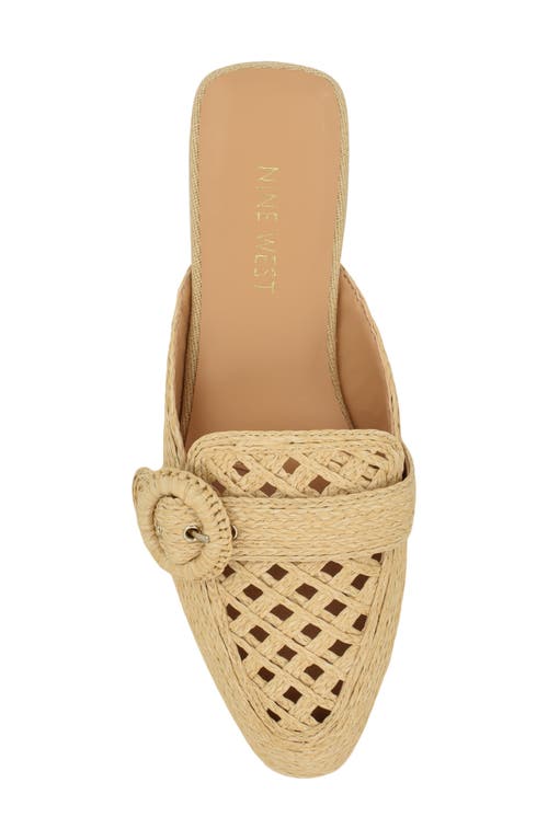 Shop Nine West Caspe Woven Mule In Light Natural