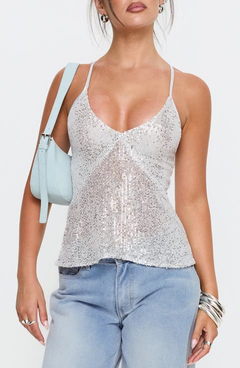 Opaline Sequin Camisole