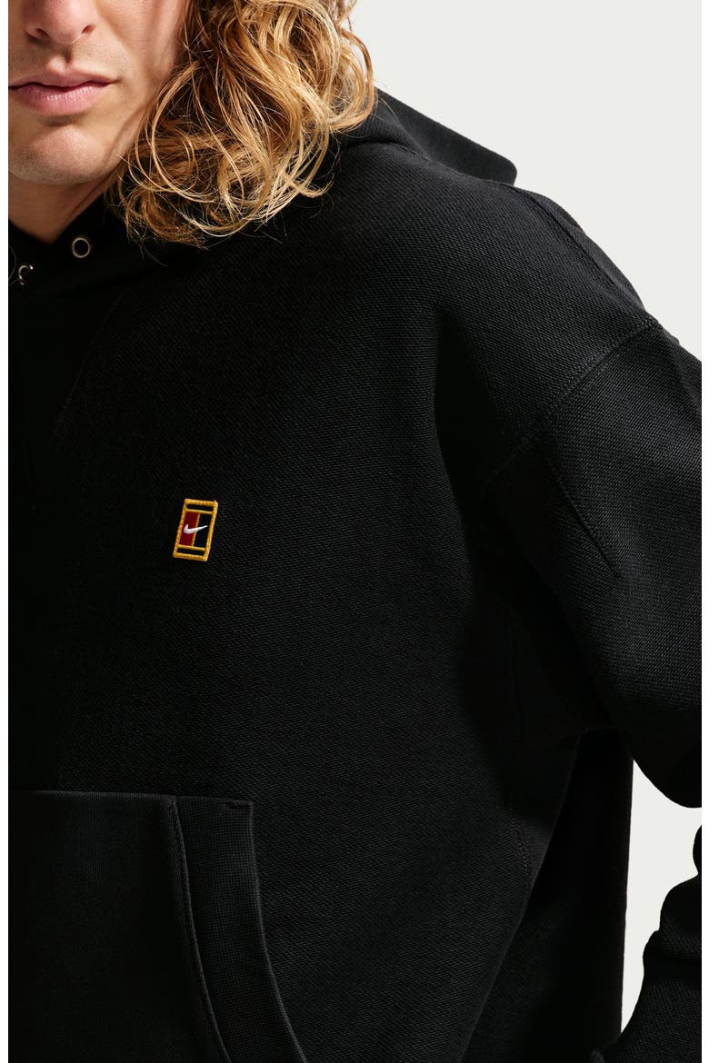 Club Rules Fleece Hoodie, Alternate, color, BLACK/ SAIL