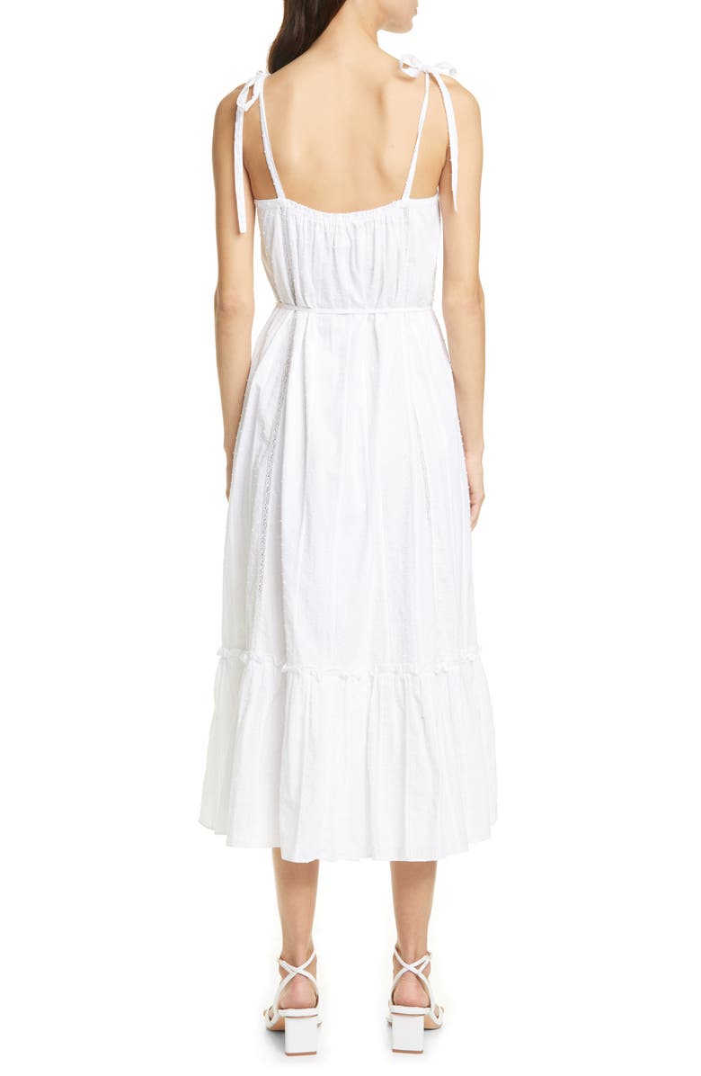 La Vie Rebecca Taylor Kelsey Clip Dot Cotton Sundress, Alternate, color, 