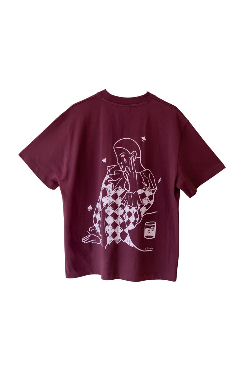 TBCo Cotton Graphic T-Shirt, Main, color, Harlequin Burgundy