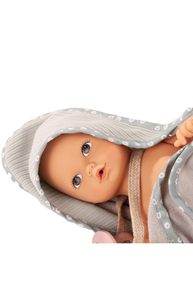 Gotz Aquini 13" Avacado Girl Drink & Wet Bath Baby Doll, Alternate, color, Multicolored