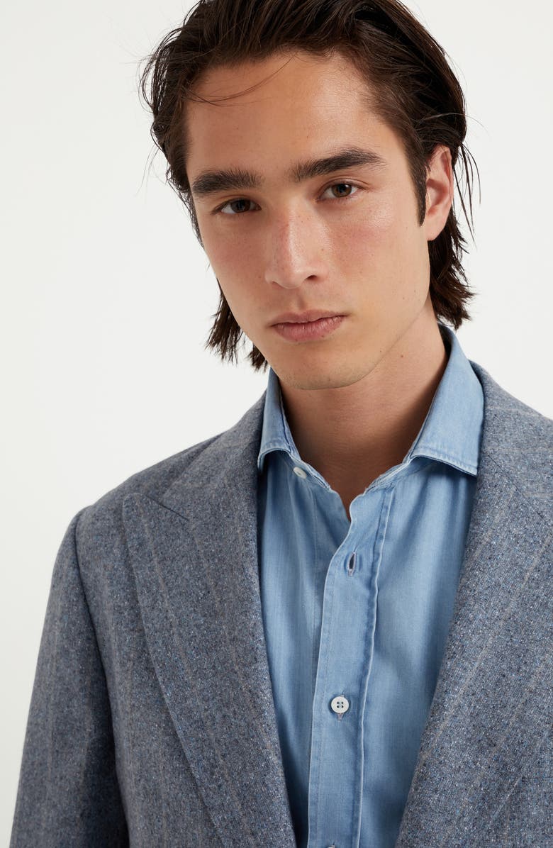 Brunello Cucinelli Blazer with large peak lapel, Alternate, color, 