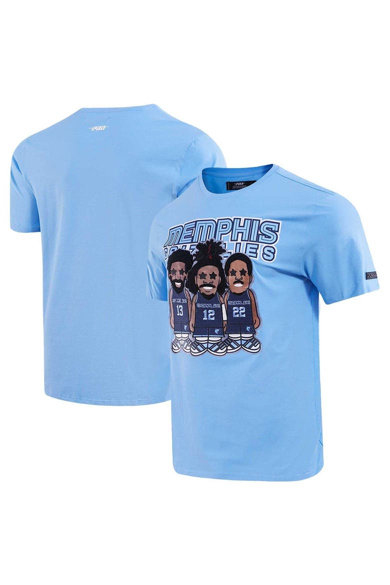 Men's Pro Standard Jaren Jackson Jr., Ja Morant, Desmond Bane Light Blue Memphis Grizzlies Multi Lineup T-Shirt, Main, color, Light Blue