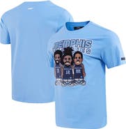 PRO STANDARD Men's Pro Standard Jaren Jackson Jr., Ja Morant, Desmond Bane Light Blue Memphis Grizzlies Multi Lineup T-Shirt