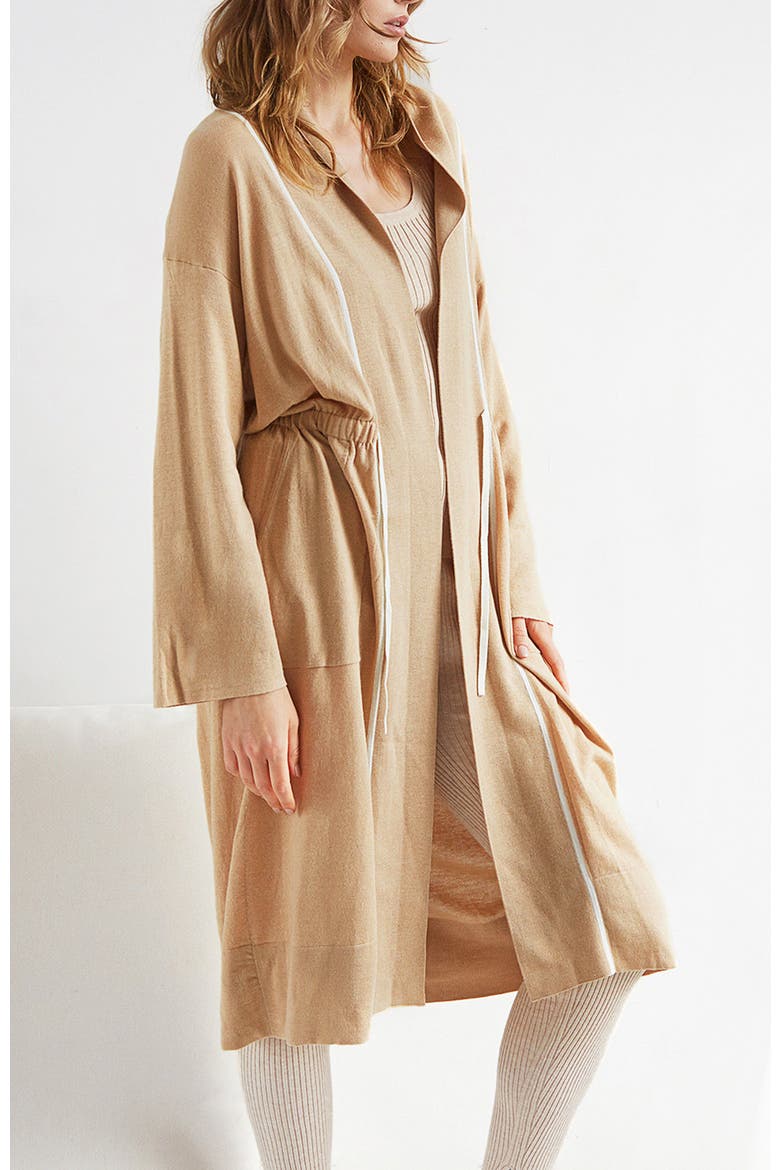 Smoking Robe, Alternate, color, Camel
