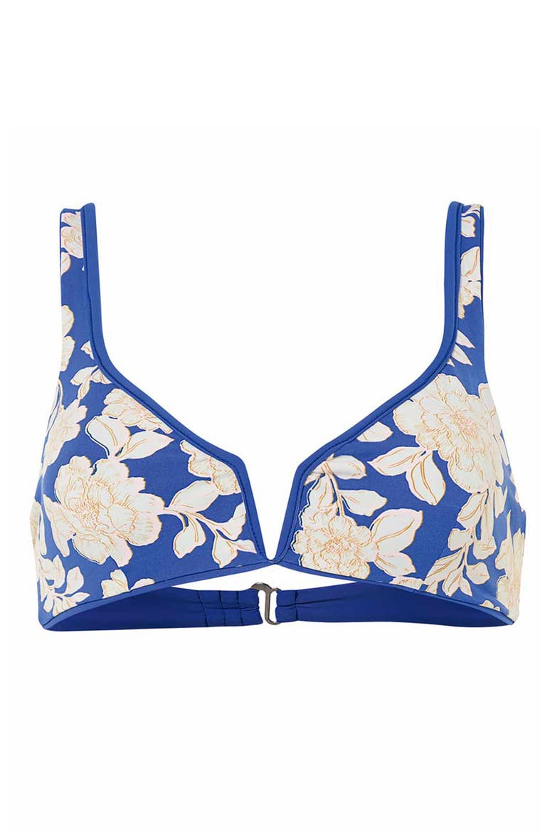 Lapis Blue Victory Reversible Bikini Top, Alternate, color, BLUE