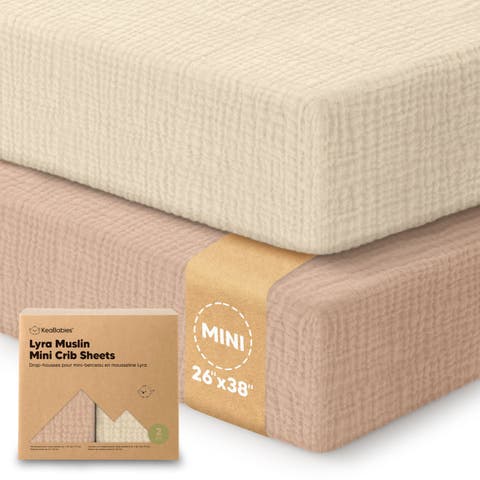 2-Pack Lyra Muslin Mini Crib Sheets