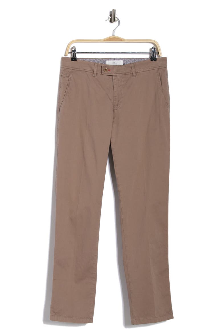 Evans Regular Fit Flat Front Chino Pants, Main, color, STONE