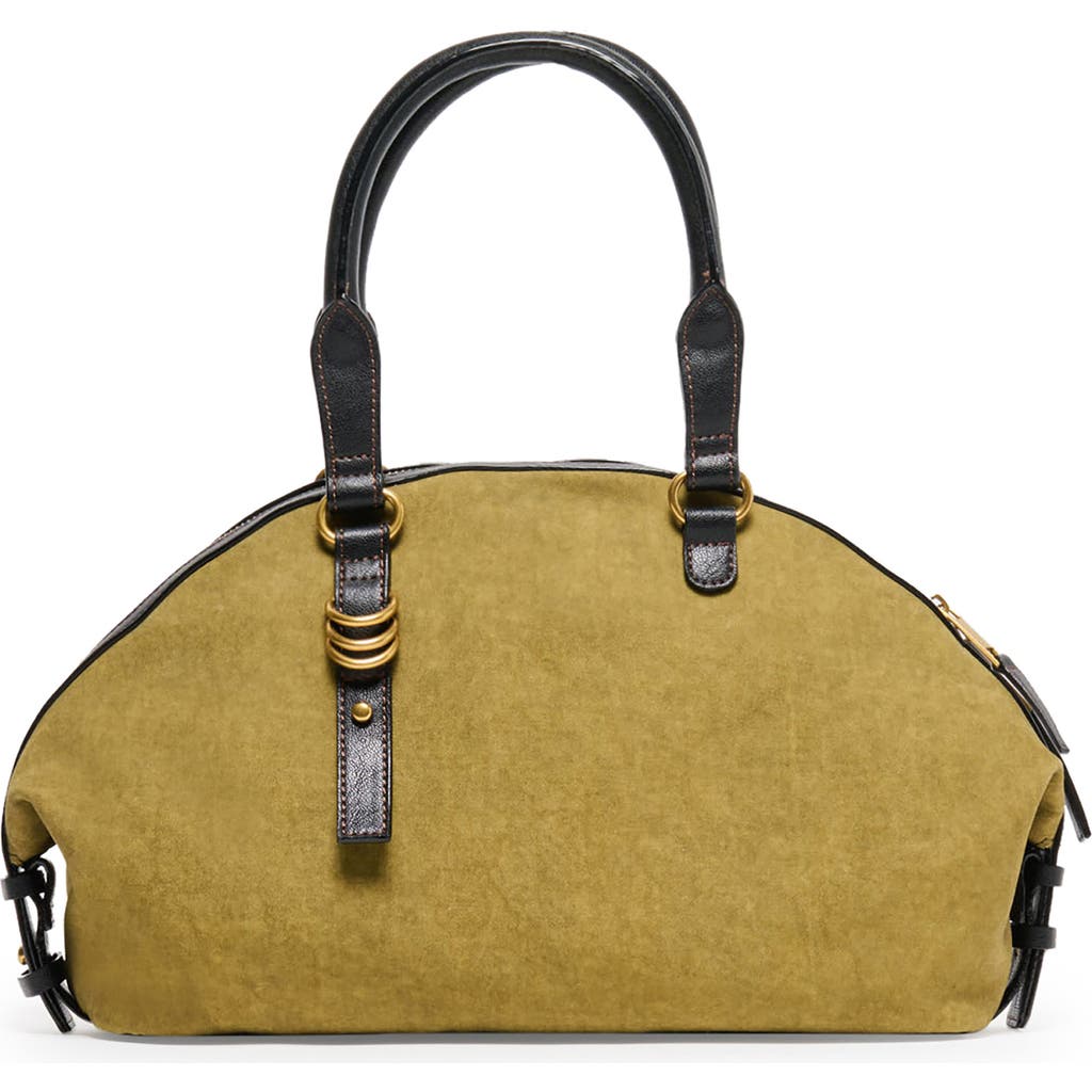 Dolce Vita Sion Cotton Canvas Satchel In Green