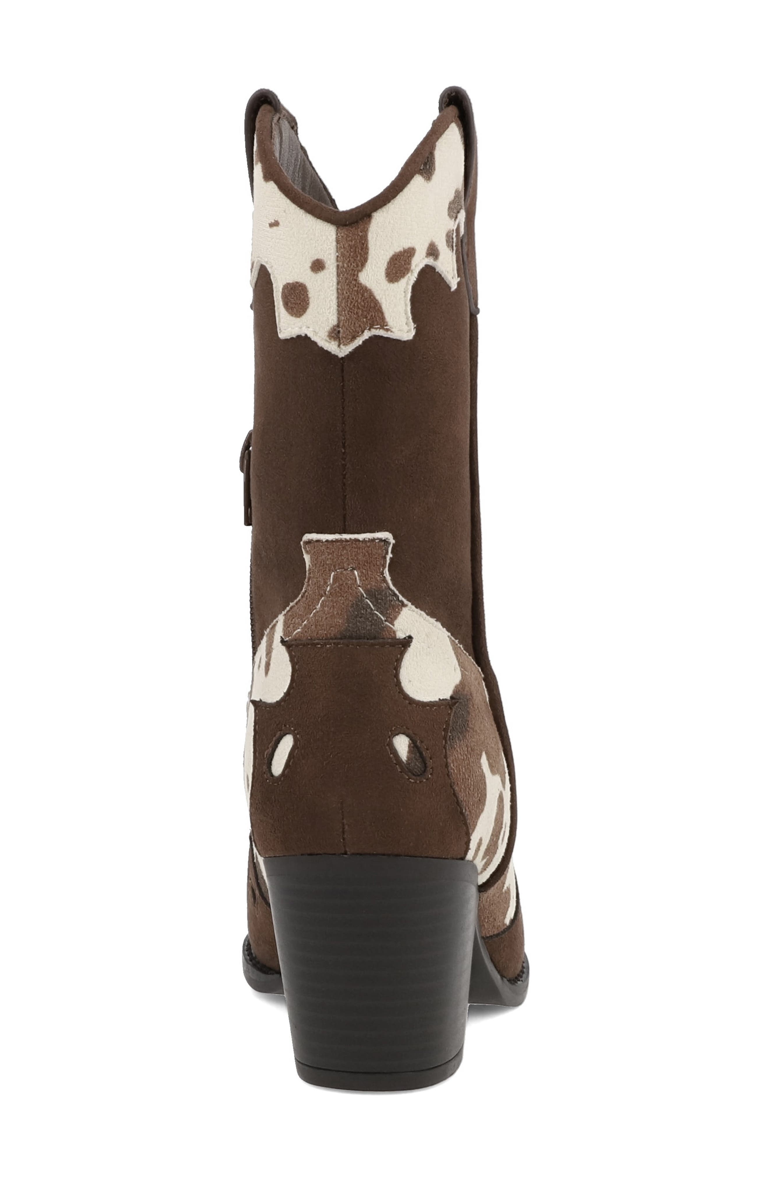 MIA Sonni Western Boot, Alternate, color, Brown/ Off White