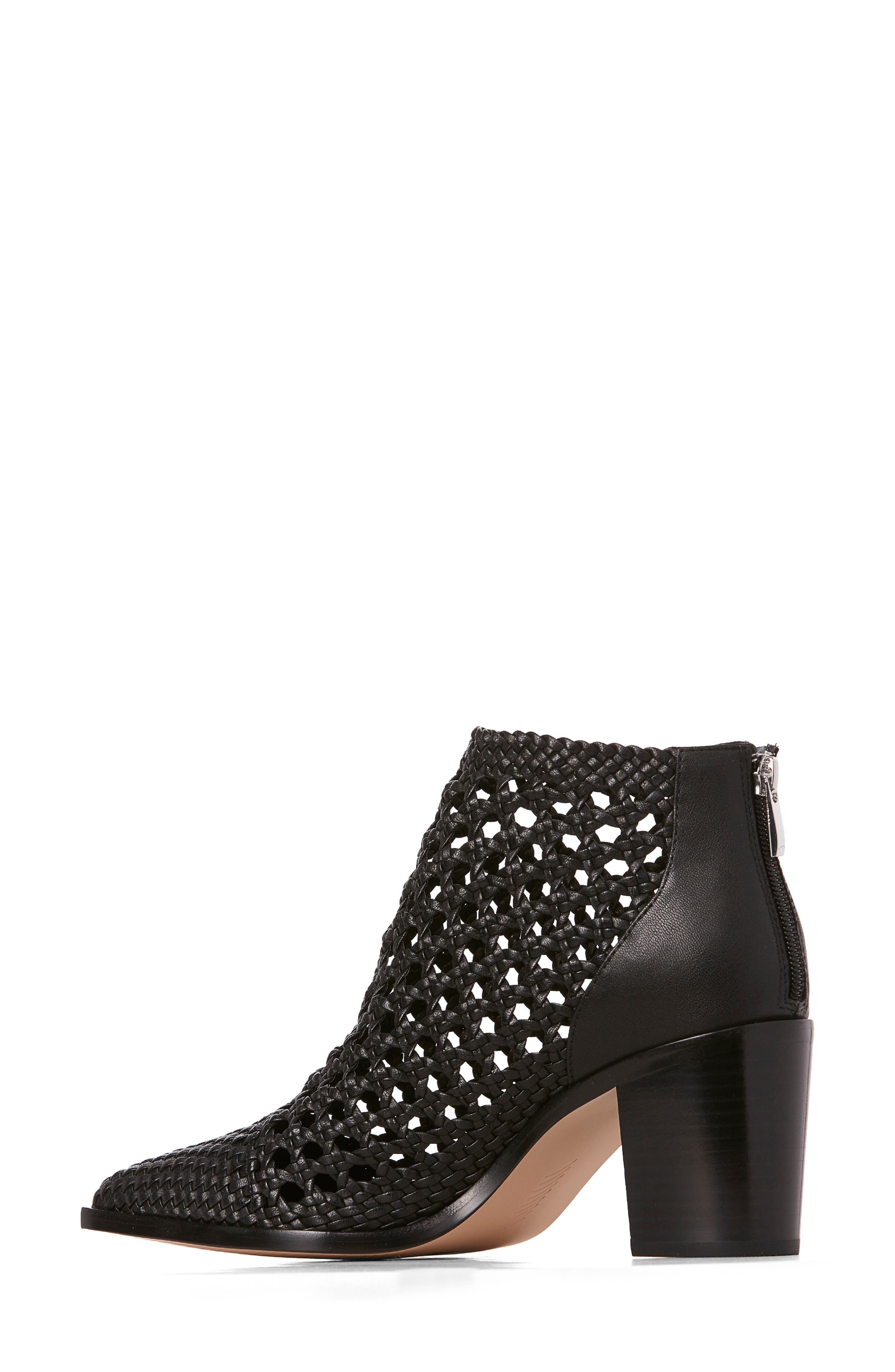 PAIGE Lilah Woven Leather Bootie, Alternate, color, 