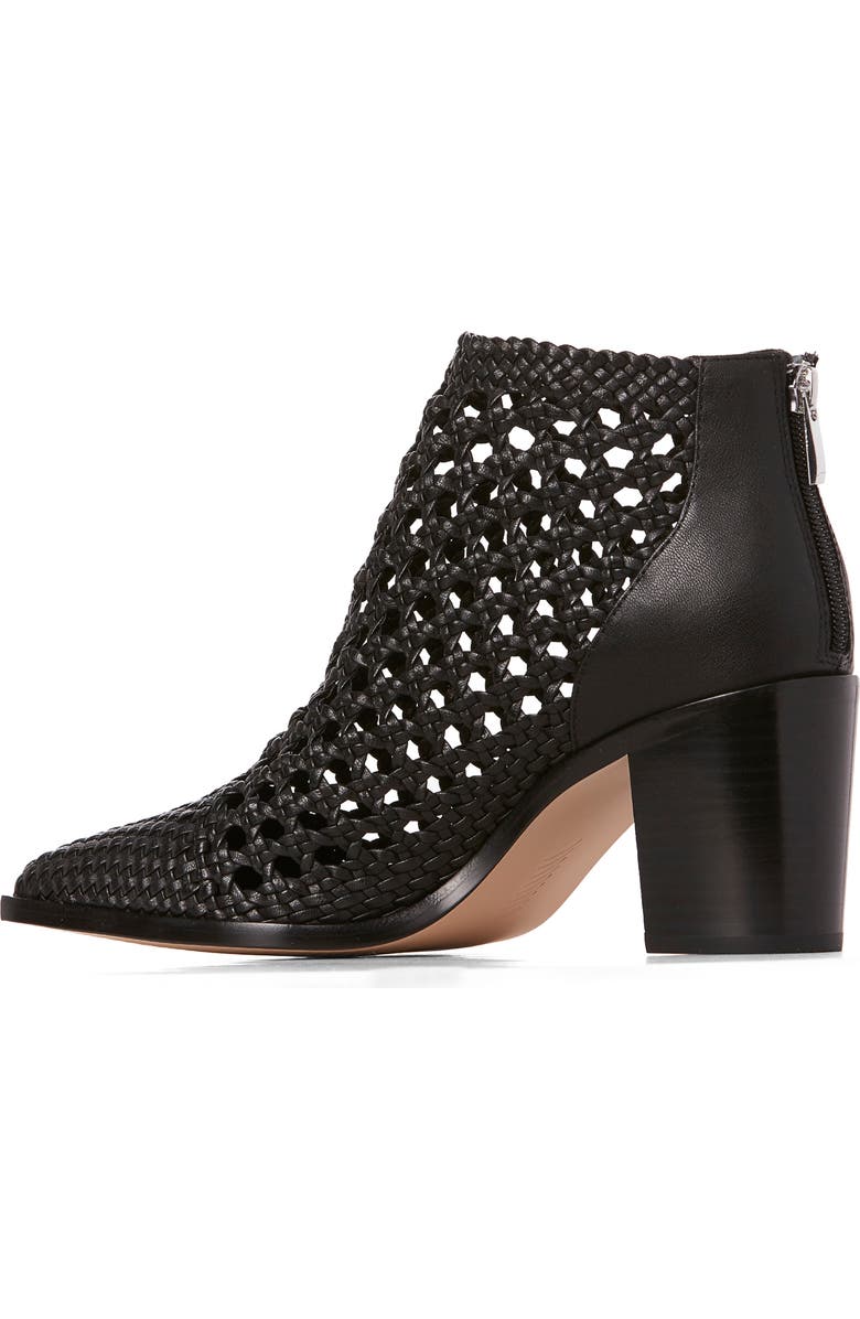 PAIGE Lilah Woven Leather Bootie, Alternate, color,