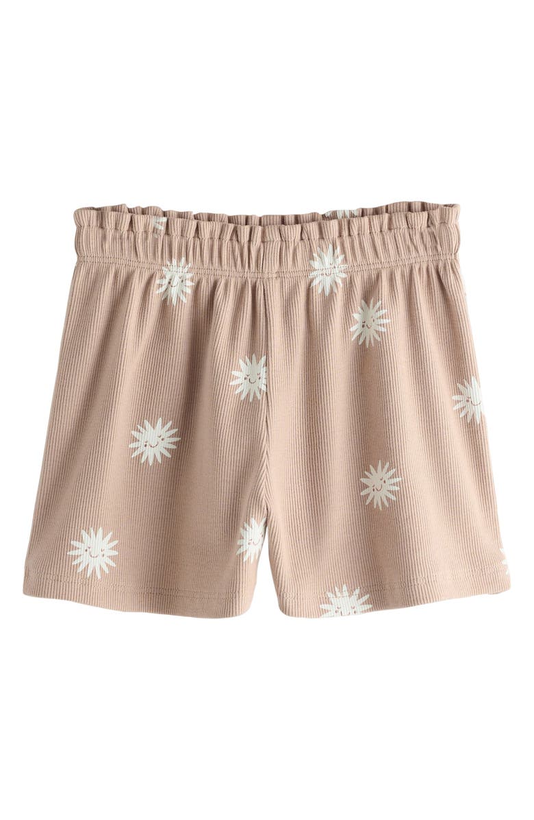 NEXT 5-Pack Stretch Cotton Frill Hem Shorts, Alternate, color, Neutral