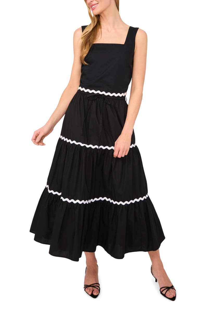 CeCe Rickrack Trim Maxi Skirt, Alternate, color,