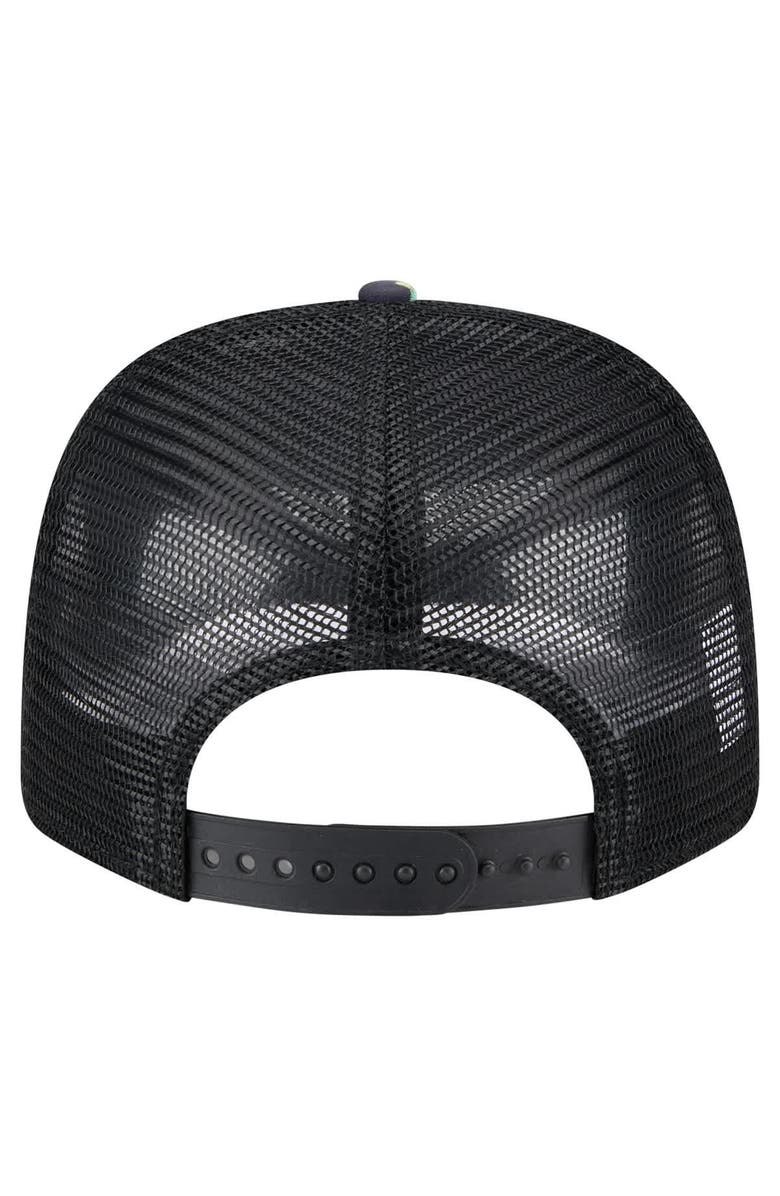 New Era Men's New Era Navy/Black Los Angeles Chargers Adventure Drinks Pattern 9SEVENTY Stretch-Snap Hat, Alternate, color, Navy