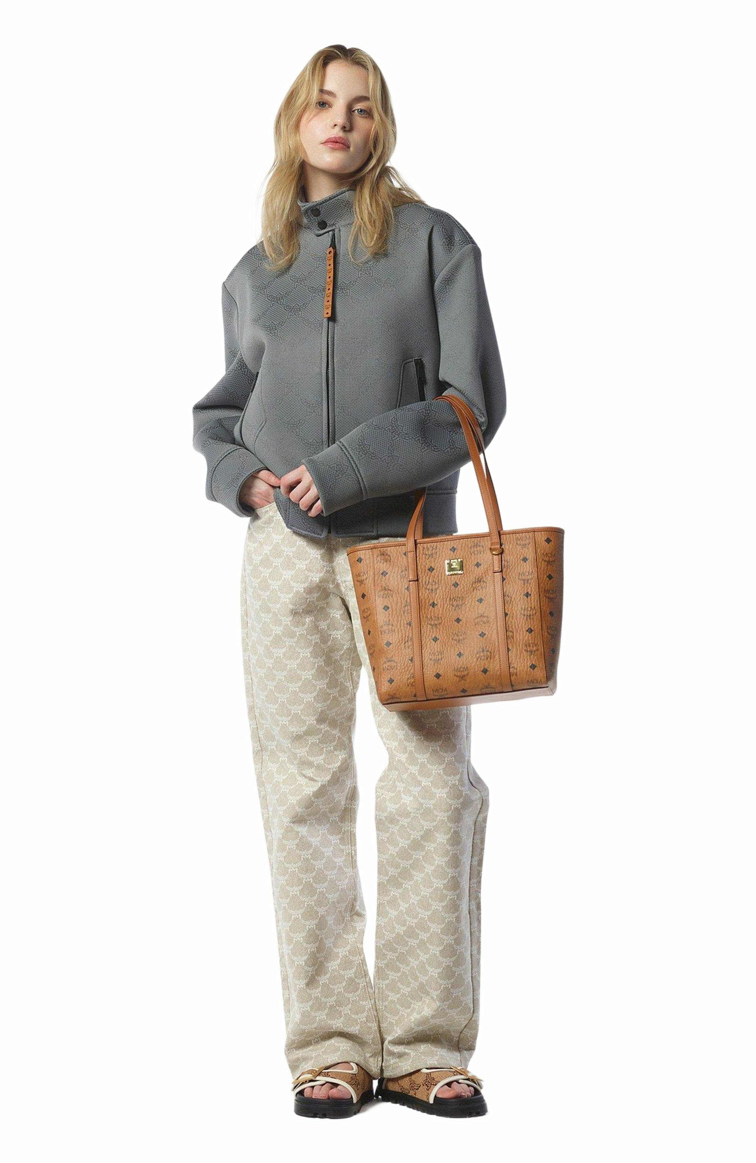 MCM Toni Top-Zip Shopper in Visetos | Nordstrom