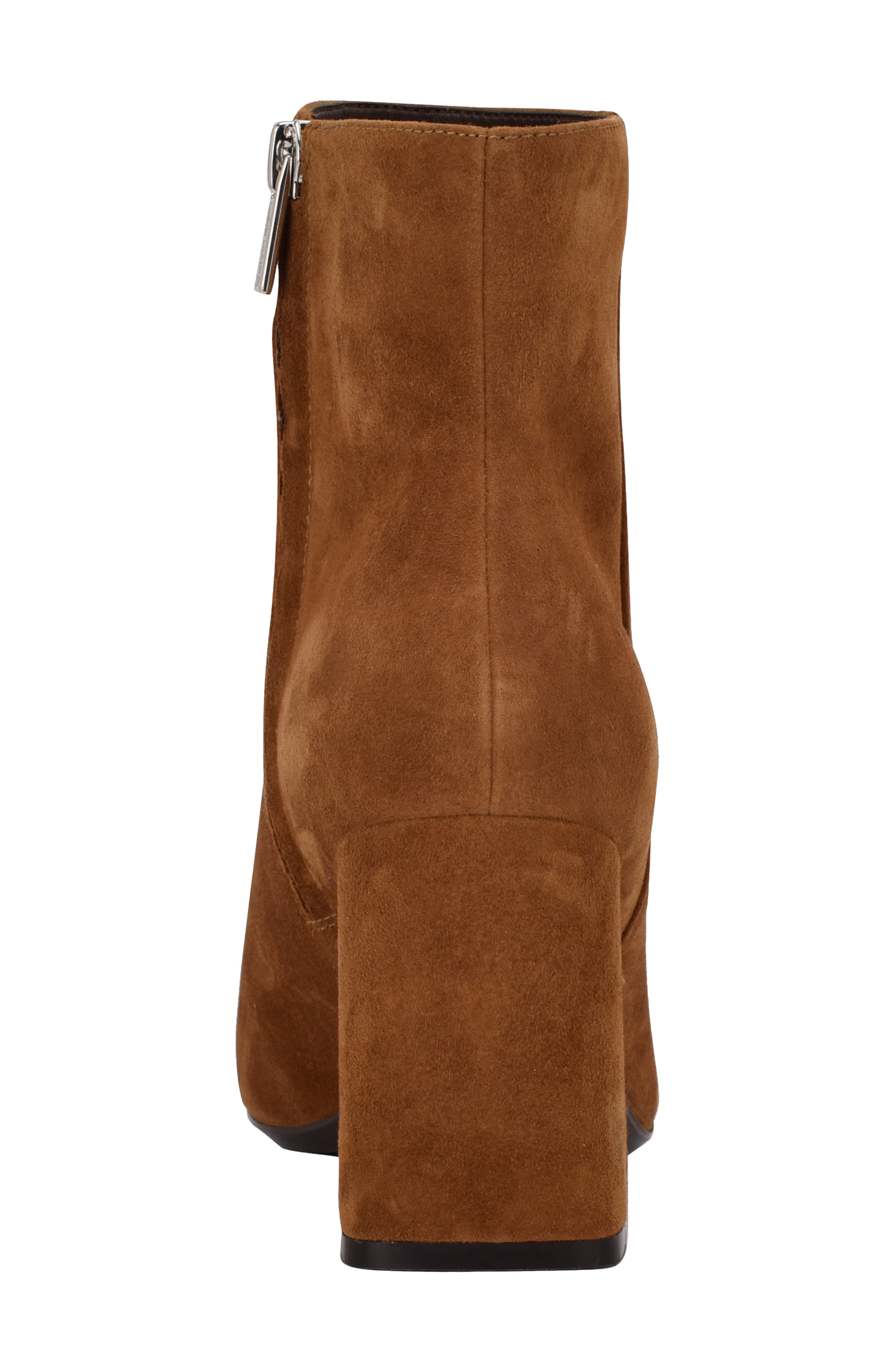 Izial Square Toe Bootie, Alternate, color, DARK NATURAL