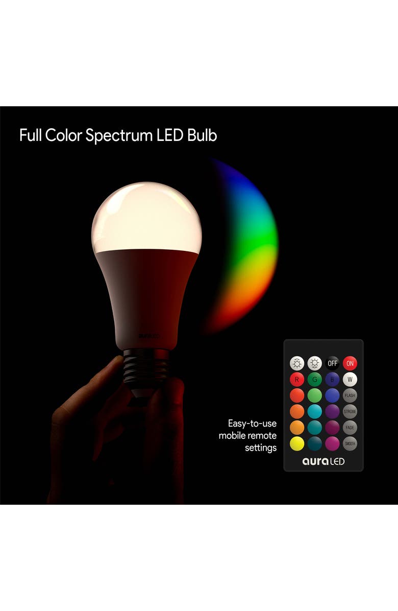TZUMI Aura LED Color Bulb with Remote, Alternate, color,