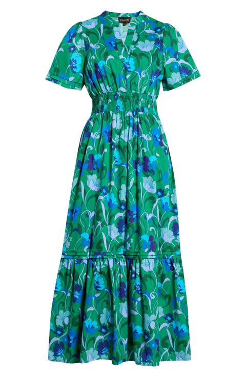 Lara Floral Print A-Line Dress