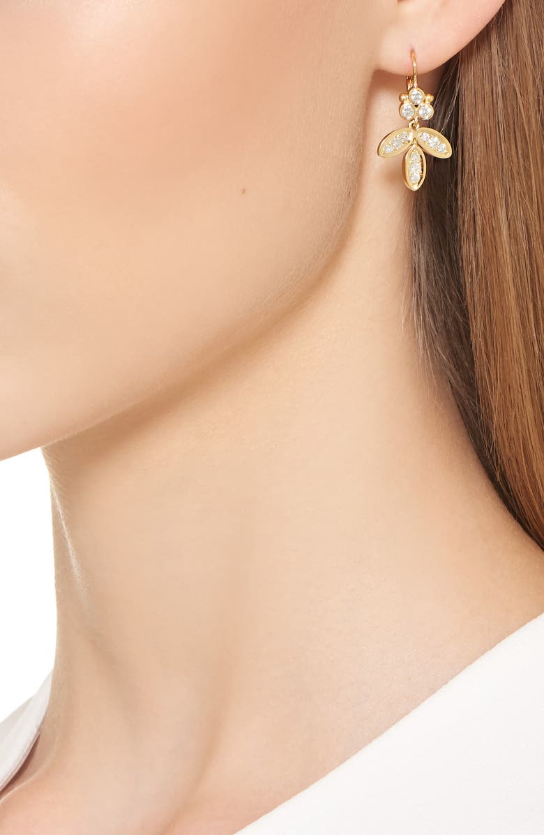 Temple St. Clair Foglia Diamond Pavé Earrings, Alternate, color, 