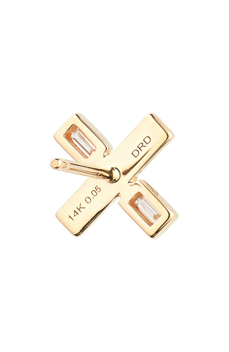 Dana Rebecca Designs Reese Brooklyn Diamond X-Stud Earrings, Alternate, color, Yellow Gold/ Diamond